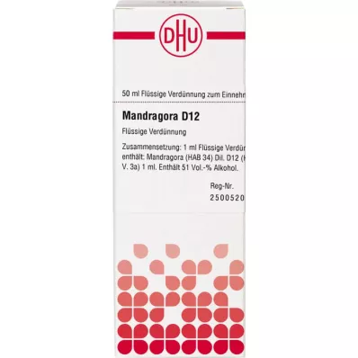MANDRAGORA D 12 Dilution, 50 ml MANDRAGORA D 12 Dilution, 50 ml