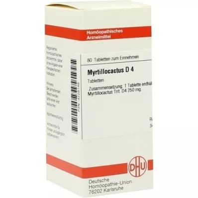 MYRTILLOCACTUS D 4 tablets, 80 pcs MYRTILLOCACTUS D 4 tablets, 80 pcs