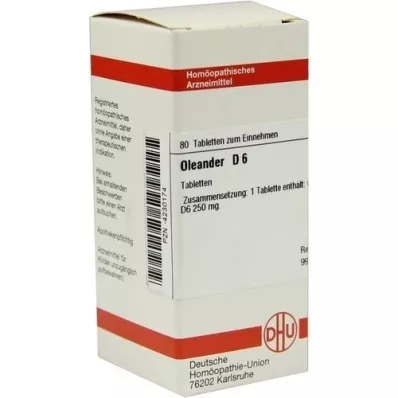 OLEANDER D 6 tablets, 80 pcs