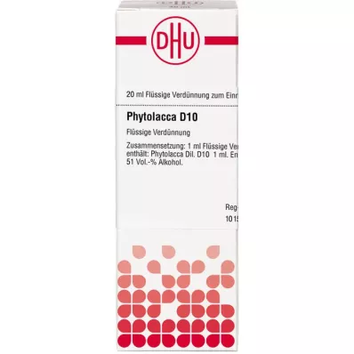 PHYTOLACCA D 10 Dilution, 20 ml