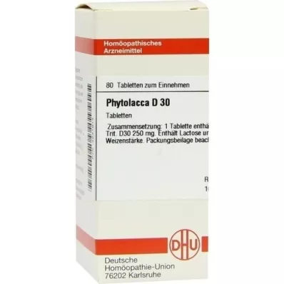 PHYTOLACCA D 30 tablets, 80 pcs