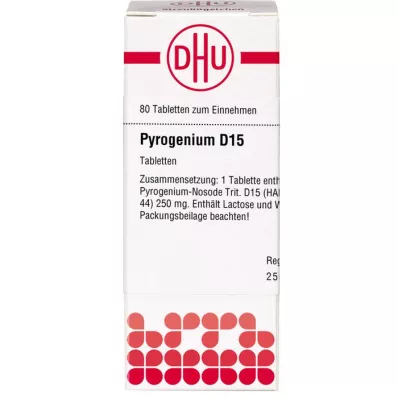 PYROGENIUM D 15 tablets, 80 pcs