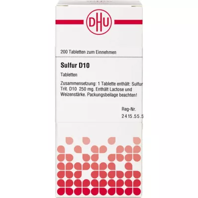 SULFUR D 10 tablets, 200 pcs