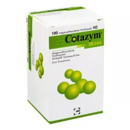 COTAZYM 20,000 pellets gastro-resistant capsules, 100 pcs