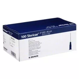 STERICAN Cannulas 23 Gx3 1/5 0.6x80 mm, 100 pcs