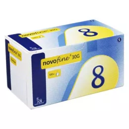 NOVOFINE 8 cannulas 0.30x8 mm, 100 pcs