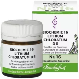 BIOCHEMIE 16 Lithium chloratum D 6 tablets, 80 pcs