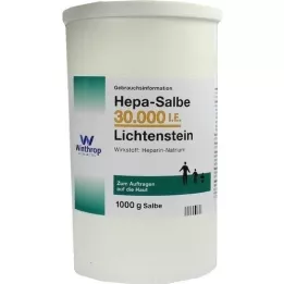 HEPA SALBE 30,000 i.E. Lichtenstein, 1000 g