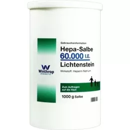 Hepa ointment 60. 000 I.e. Lichtenstein, 1000 g