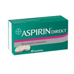 ASPIRIN Direct chewable tablets, 10 pcs