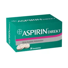 ASPIRIN Direct chewable tablets, 20 pcs