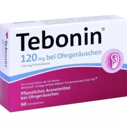 TEBONIN 120 mg for ear noise film -coated tablets, 60 pcs