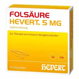 FOLSÄURE HEVERT 5 mg ampoules, 10 pcs