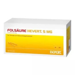 FOLSÄURE HEVERT 5 mg ampoules, 100 pcs
