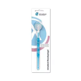 MIRADENT Mouth mirror, anti-fog, blue, transparent, 1 piece