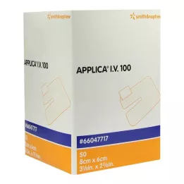 APPLICA I.V.100 cannula plaster with absorbent pad, 50 pcs