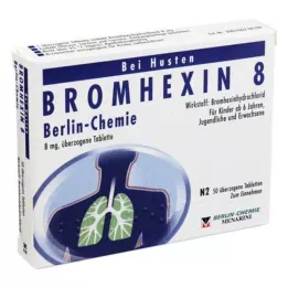 BROMHEXIN 8 Berlin Chemie coated tablets, 50 pcs