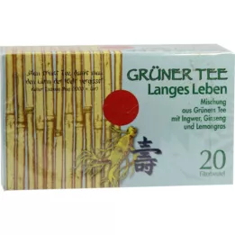 GRÜNER TEE+Ginger +Ginseng szűrőzsák, 20 db