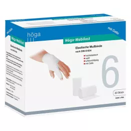 HÖGA-MUBILAST Fixing bandage 6 cmx4 m with cellophane, 1 piece