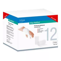 HÖGA-MUBILAST Fixing bandage 12 cmx4 m without cellophane, 20 pcs