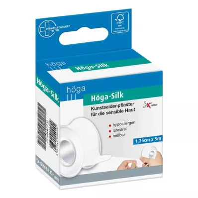 HÖGA-SILK Plaster 1.25 cmx5 m, 1 pc HÖGA-SILK Plaster 1.25 cmx5 m, 1 pc