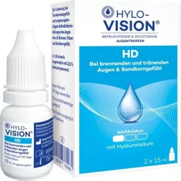 HYLO-VISION HD eye drops, 2x15 ml