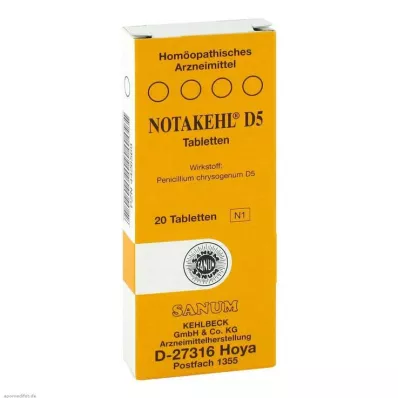 NOTAKEHL D 5 tablets, 20 pcs