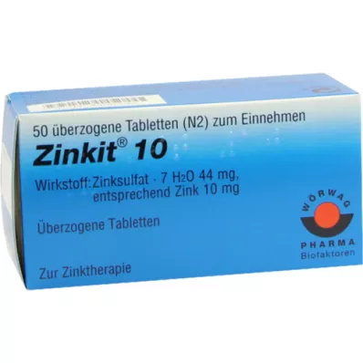 ZINKIT 10 coated tablets, 50 pcs