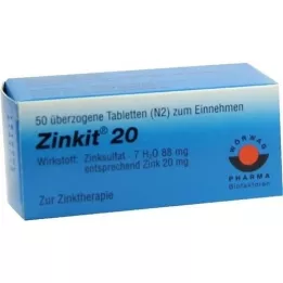 ZINKIT 20 überzogene Tabletten, 50 St