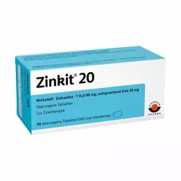 ZINKIT 20 coated tablets, 50 pcs