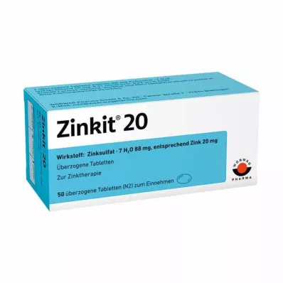 ZINKIT 20 coated tablets, 50 pcs ZINKIT 20 coated tablets, 50 pcs
