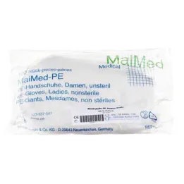 Disposable polyethylene gloves, womens, 100 count