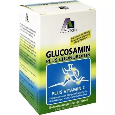 GLUCOSAMIN 500 mg+chondroitin 400 mg capsules, 90 pcs