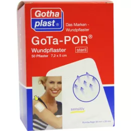 GOTA-POR Wound plaster 5x7.2 cm sterile, 50 pcs