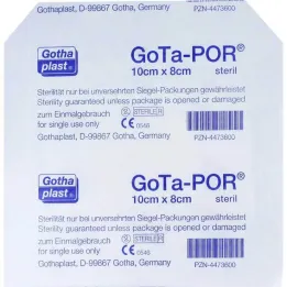 Gota-Por wound plaster sterile 80x100 mm, 1 pc