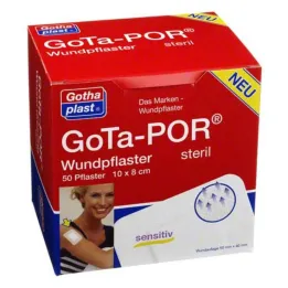 Gota-Por wound plaster sterile 80x100 mm, 50 pieces