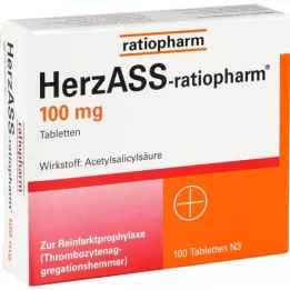 Herzass-ratiopharm 100 mg tabletta, 100 db