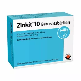 ZINKIT 10 effervescent tablets, 20 pcs