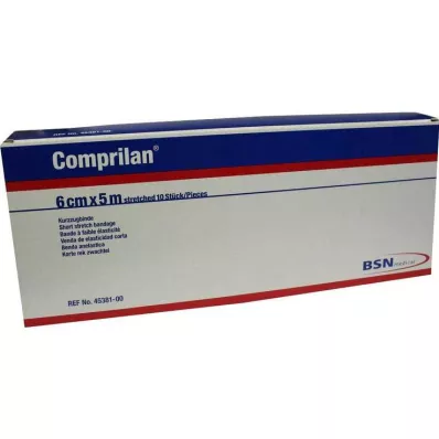 COMPRILAN Elast.Binde 6 cmx5 m, 10 pcs COMPRILAN Elast.Binde 6 cmx5 m, 10 pcs