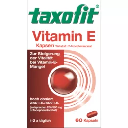 TAXOFIT Vitamin E myke kapsler, 60 stk