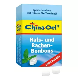 CHINA ÖL Throat and cough drops without sugar, 40 g
