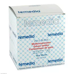 MULLKOMPRESSEN 10x10 cm sterile 12-ply 17-thread, 50 pcs