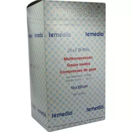MULLKOMPRESSEN 10x20 cm sterile 12-ply 17-thread, 50 pcs