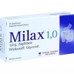 MILAX 1.0 Suppositories, 10 pcs