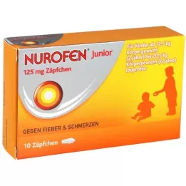 NUROFEN Junior 125 mg suppositories, 10 pcs
