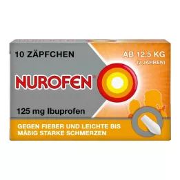 NUROFEN Junior 125 mg suppositories, 10 pcs