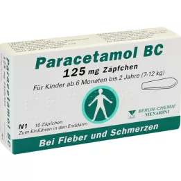 PARACETAMOL BC 125 mg Suppositorien, 10 St