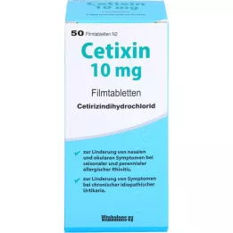 CETIXIN 10 mg film -coated tablets, 50 pcs
