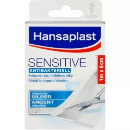 Hansaplast med Sensitive pavement 1mx6cm, 1 pcs