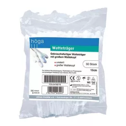 WATTETRÄGER 15 cm with large cotton head, 50 pcs